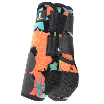 Coral Tropics Classic Equine Rear Hind Legacy System Sports Horse Leg Boots L/M/S